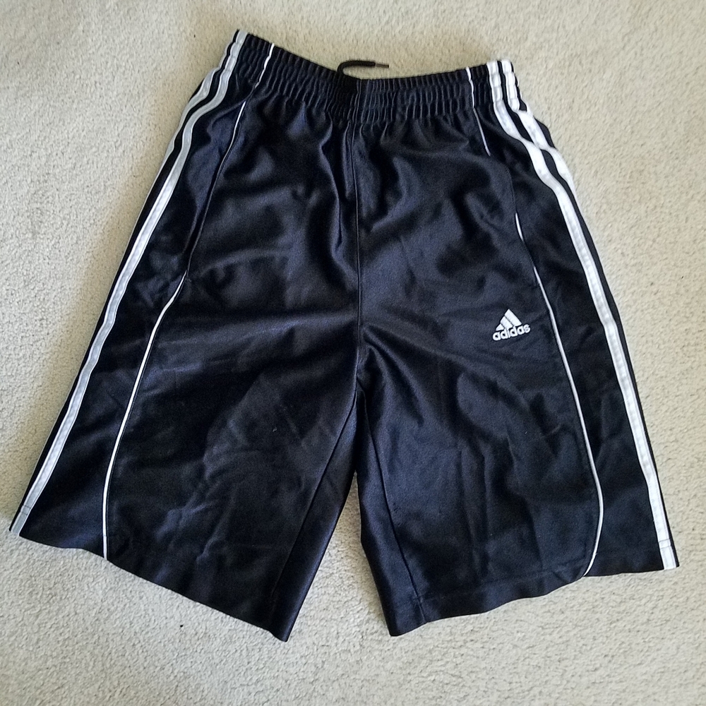 Adidas Black Athletic Shorts - Boys M Like NEW